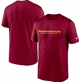 Men's Washington Football Team Nike Burgundy Logo Essential Legend Performance T-Shirt,baseball caps,new era cap wholesale,wholesale hats